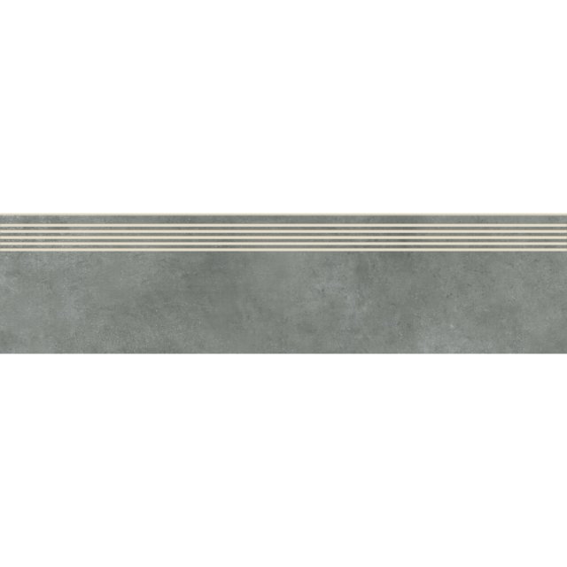 Gres szkliwiony stopnica GENFORD grey mat 29,8x119,8 gat. I