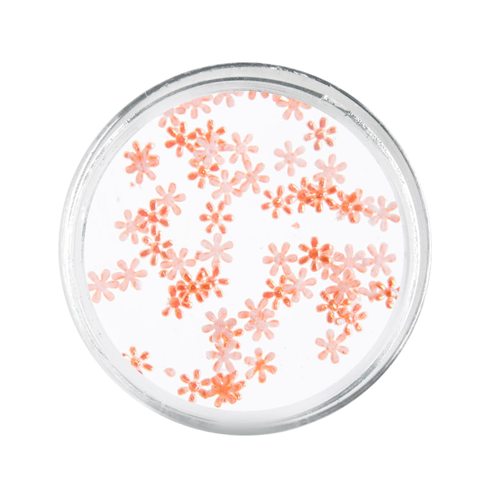 Ozdoba do paznokci Snowflakes Allepaznokcie śnieżynki pomarańczowe Nr 4