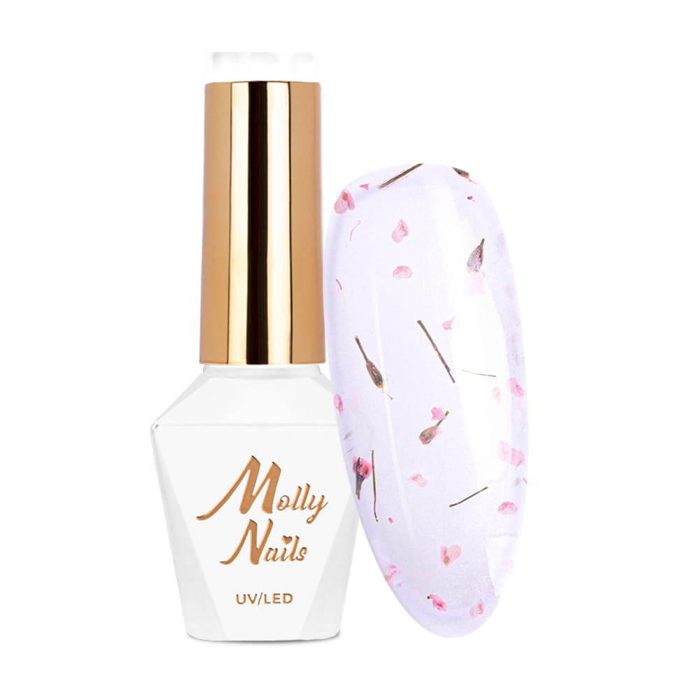 Lakier hybrydowy Molly Nails Flowers Nails HEMA/Di-HEMA Free 8g Nr 151