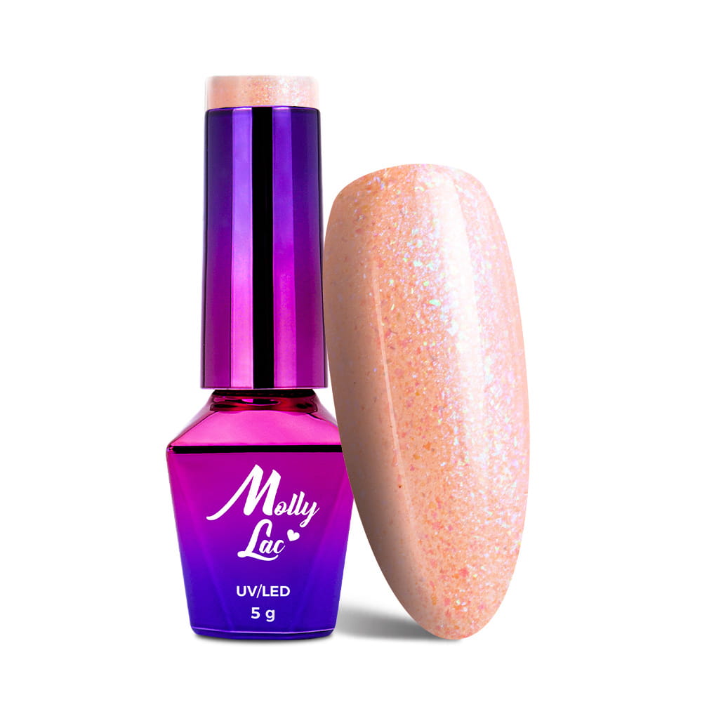 Lakier hybrydowy MollyLac Mermaid Whispers Energising 5 g Nr 596