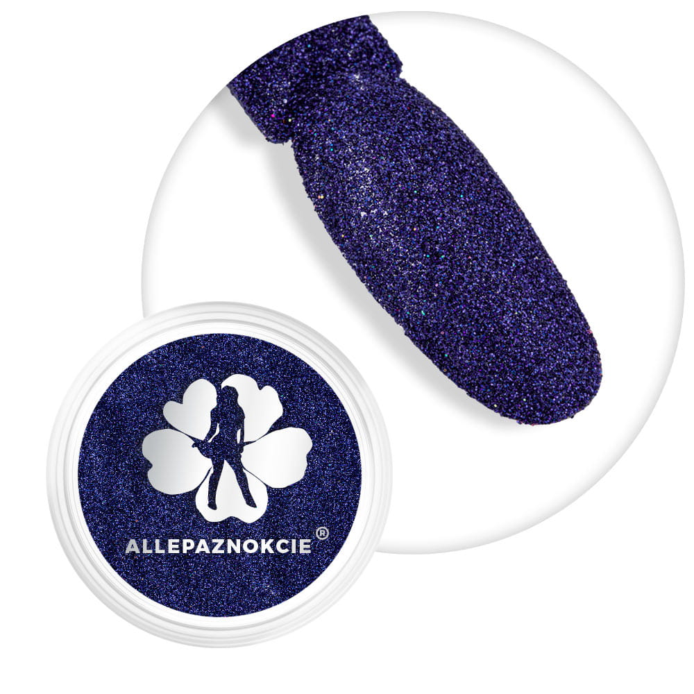 Pyłek do paznokci Sequin Quartz Effect Allepaznokcie Midnight Nr 16