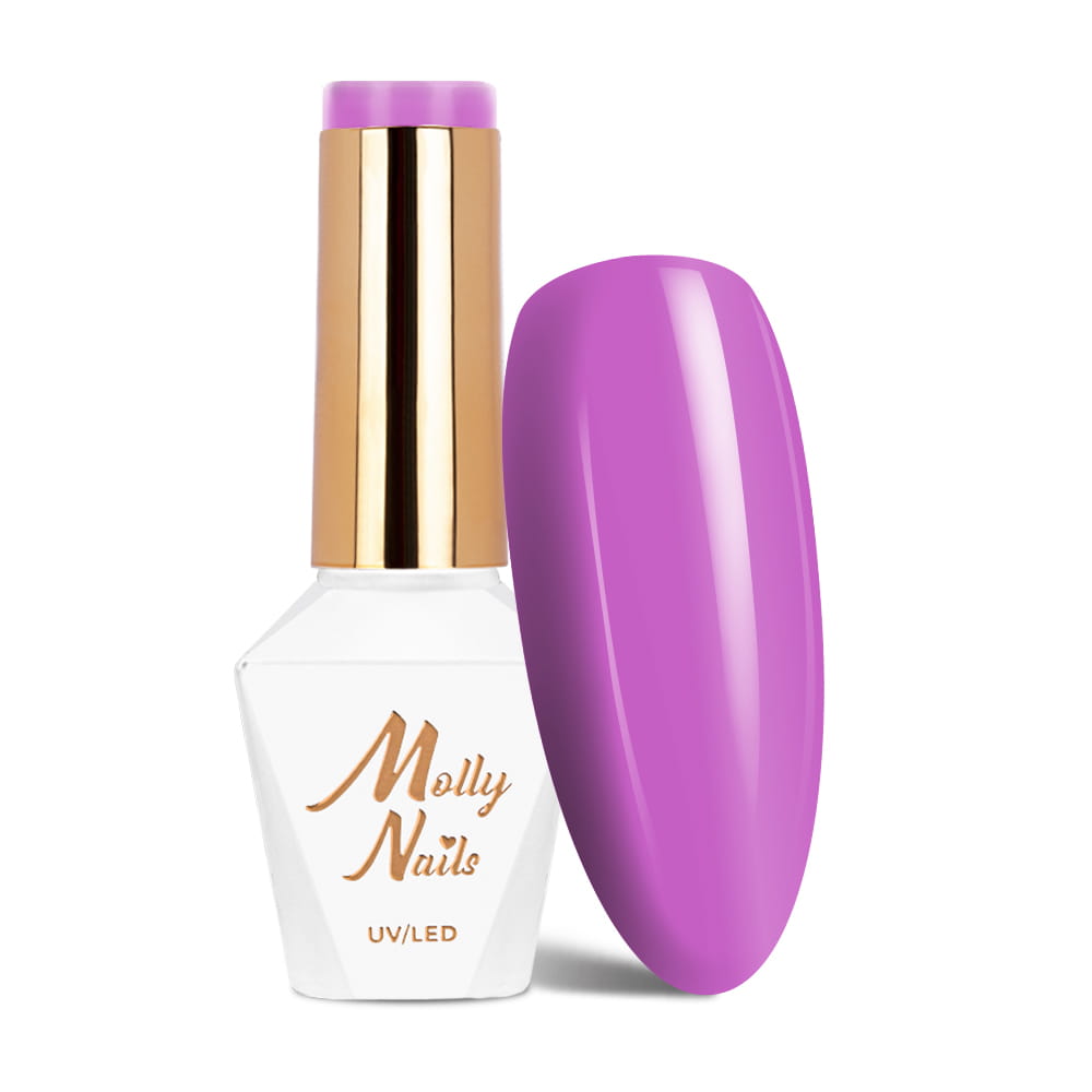 Lakier hybrydowy Molly Nails Cocktails & Drinks Purple Smoothie HEMA/Di-HEMA Free 8g Nr 17