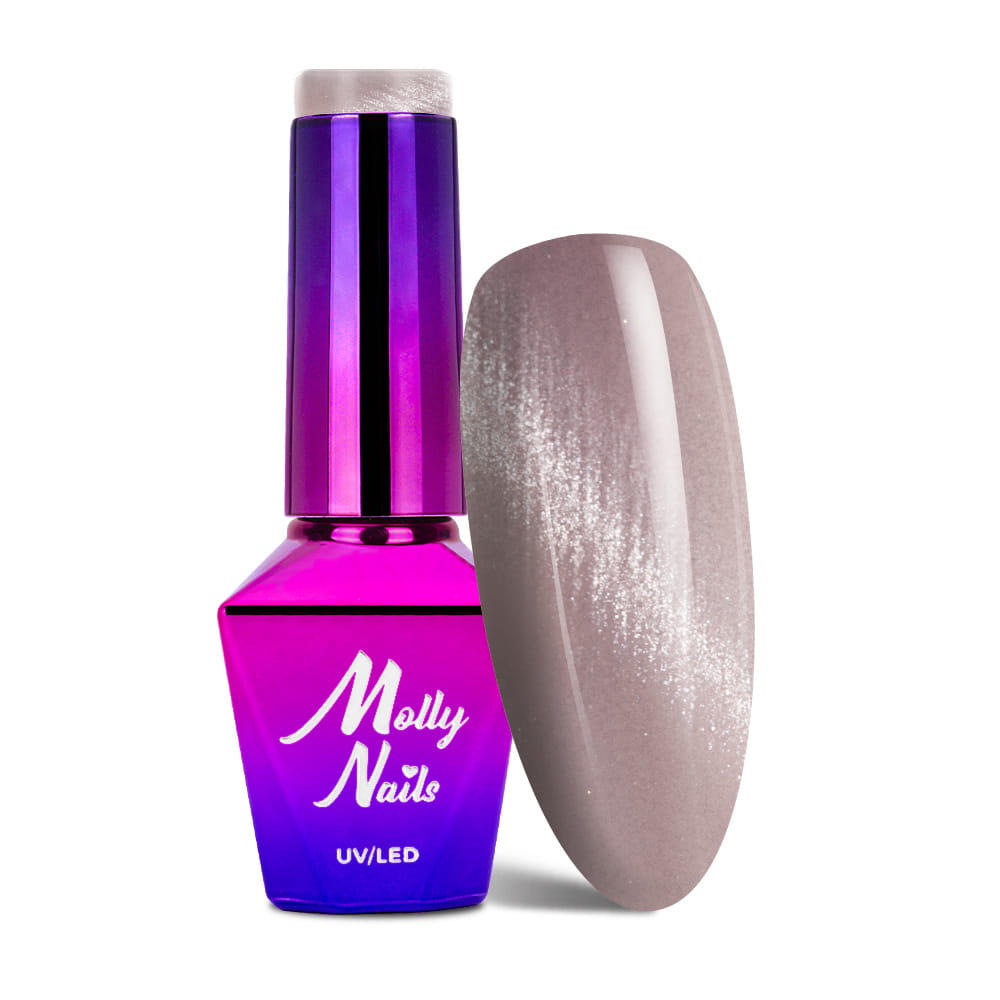 Lakier hybrydowy Molly Nails Crystal Water Cat Eye 8g Nr 163