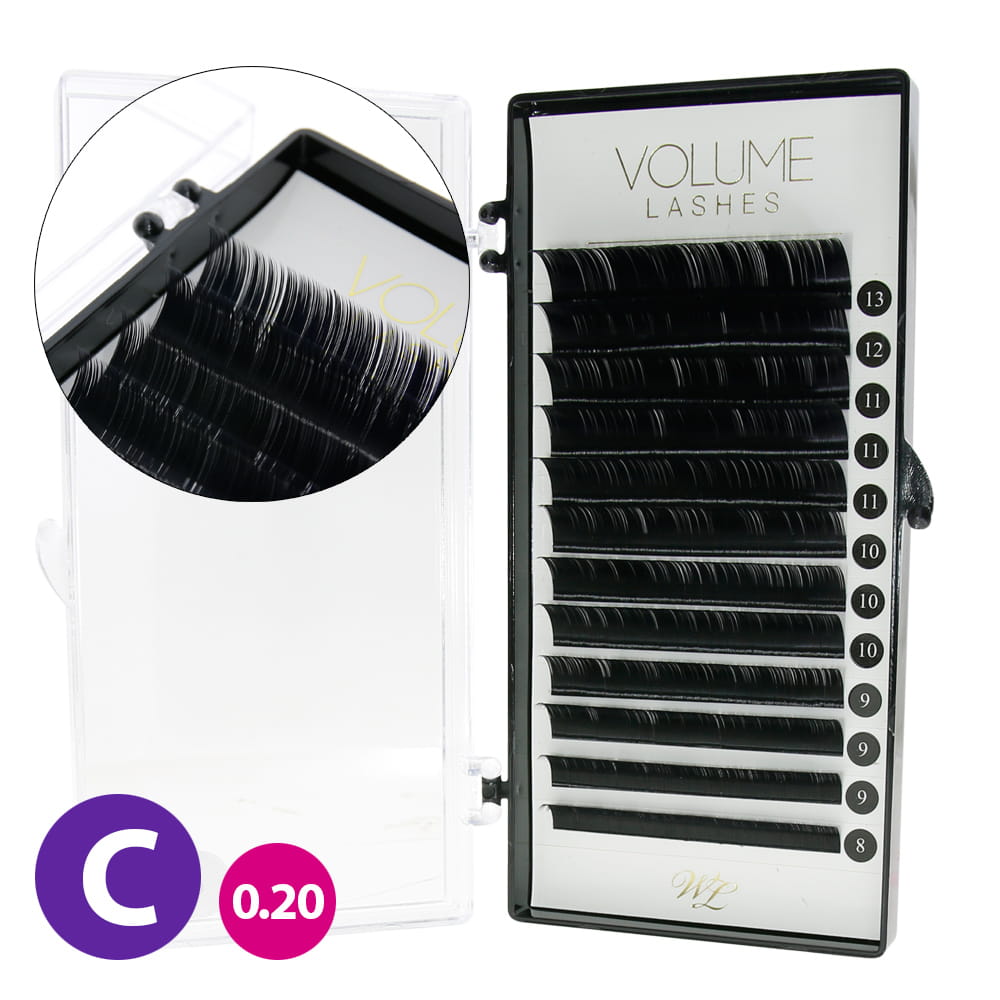 Wonder lashes - rzęsy volume - metoda objętościowa - na pasku - c 0.20 8-13mm