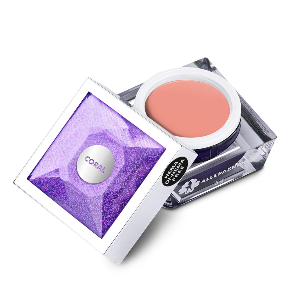 Żel do zdobień Artistic Gel paint gel ombre ornamenty Allepaznokcie Art Coral Koralowy HEMA /Di-HEMA Free 5 g Nr 16