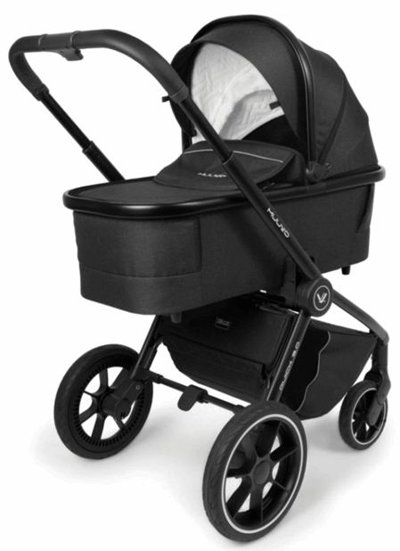 Muuvo, Quick 3.0 - wózek spacerowy z gondolą XL i wyposażeniem-Jet Black