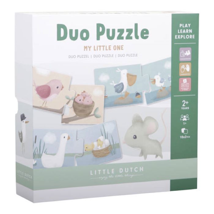 Little Dutch Duo puzzle Flowers & Butterflies - 4764