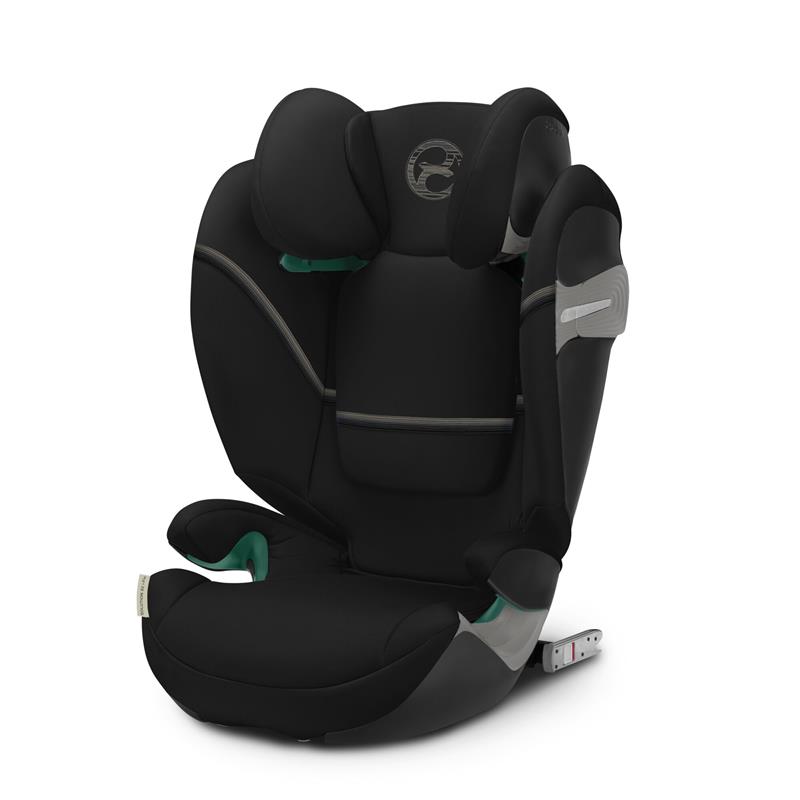 Cybex, Solution S2 i-Fix - fotelik samochodowy dla dzieci o wzroście od 100 do 150 cm, od około 15 do 50 kg-Moon Black