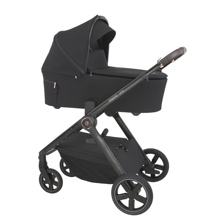 Espiro Only - uniwersalny wózek głęboko-spacerowy z torbą 2024-310 Stylish Black