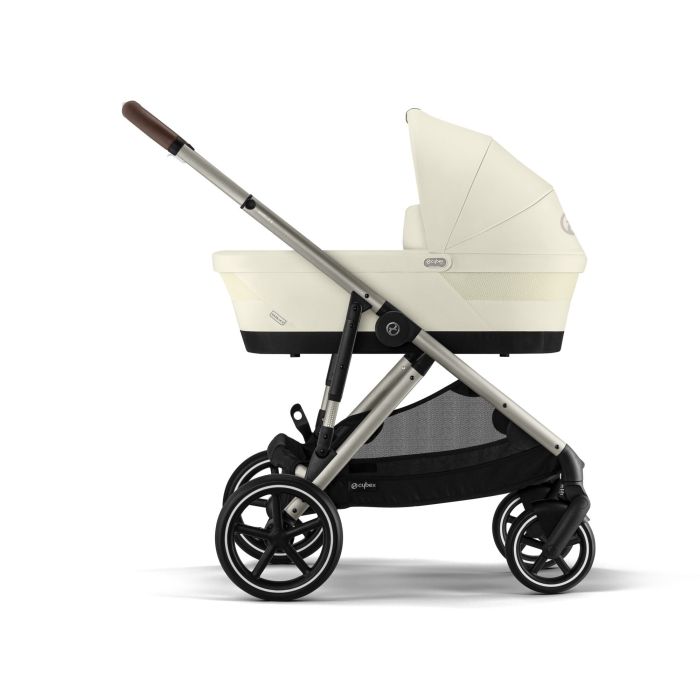 Cybex Gazelle S - wózek głęboko-spacerowy-Seashell Beige (Taupe Frame)
