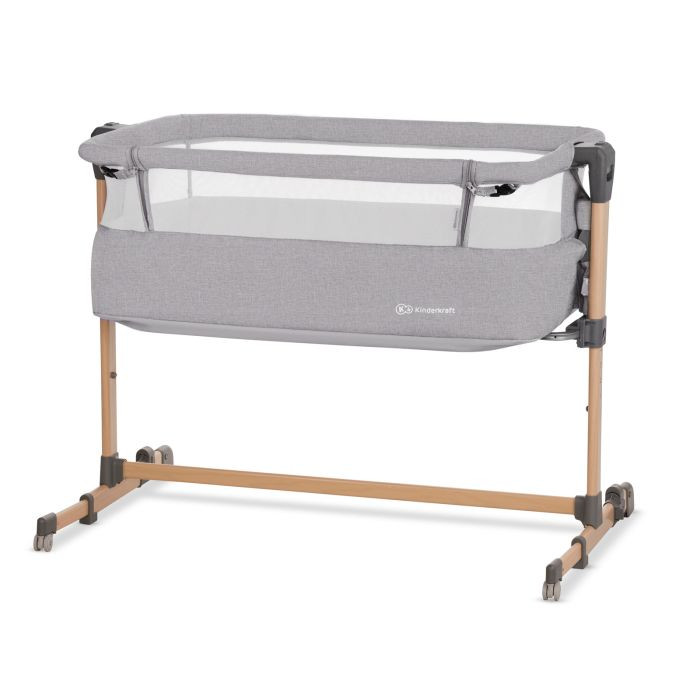 Kinderkraft Neste Air - łóżeczko dostawne-Grey Wood