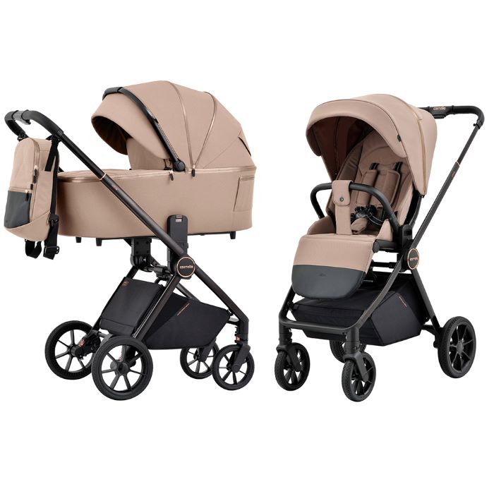 Carrello Ultra uniwersalny wózek głęboko-spacerowy dla dziecka 2w1 - CRL-6525-Antique Beige