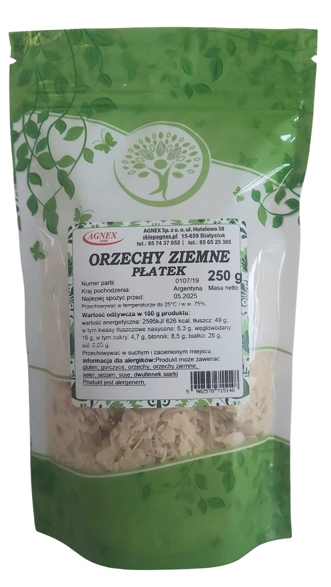Orzechy ziemne płatek 250g