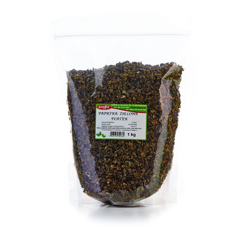 Papryka zielona płatek 1 kg