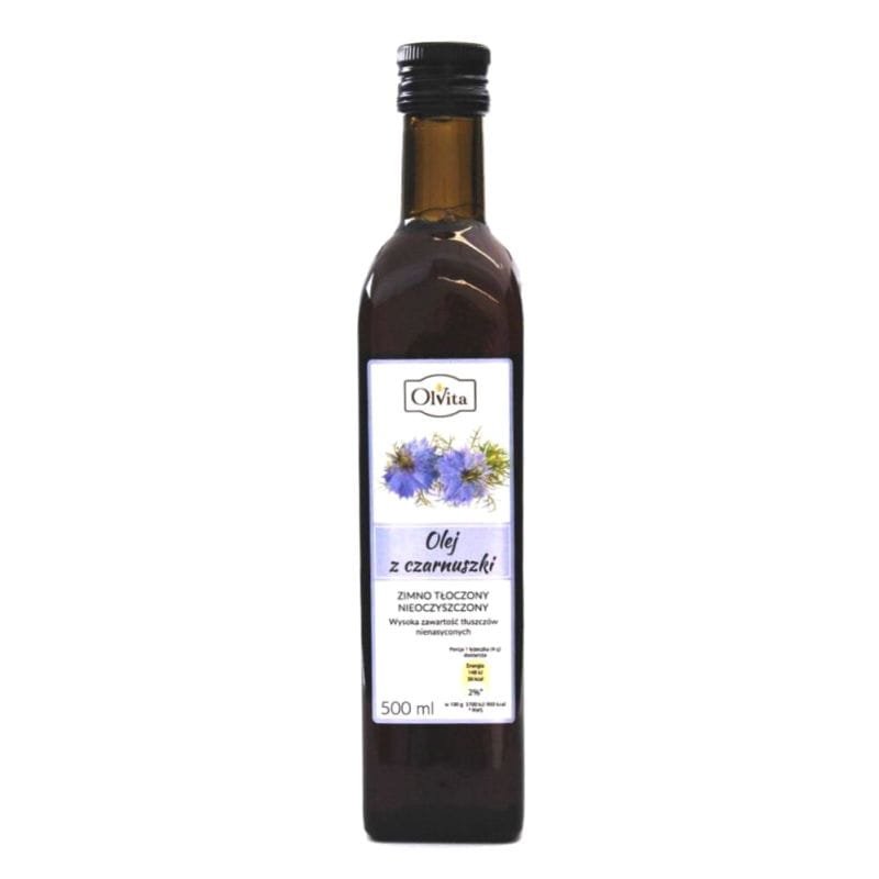 Olej z czarnuszki 500ml - TŁOCZONY NA ZIMNO
