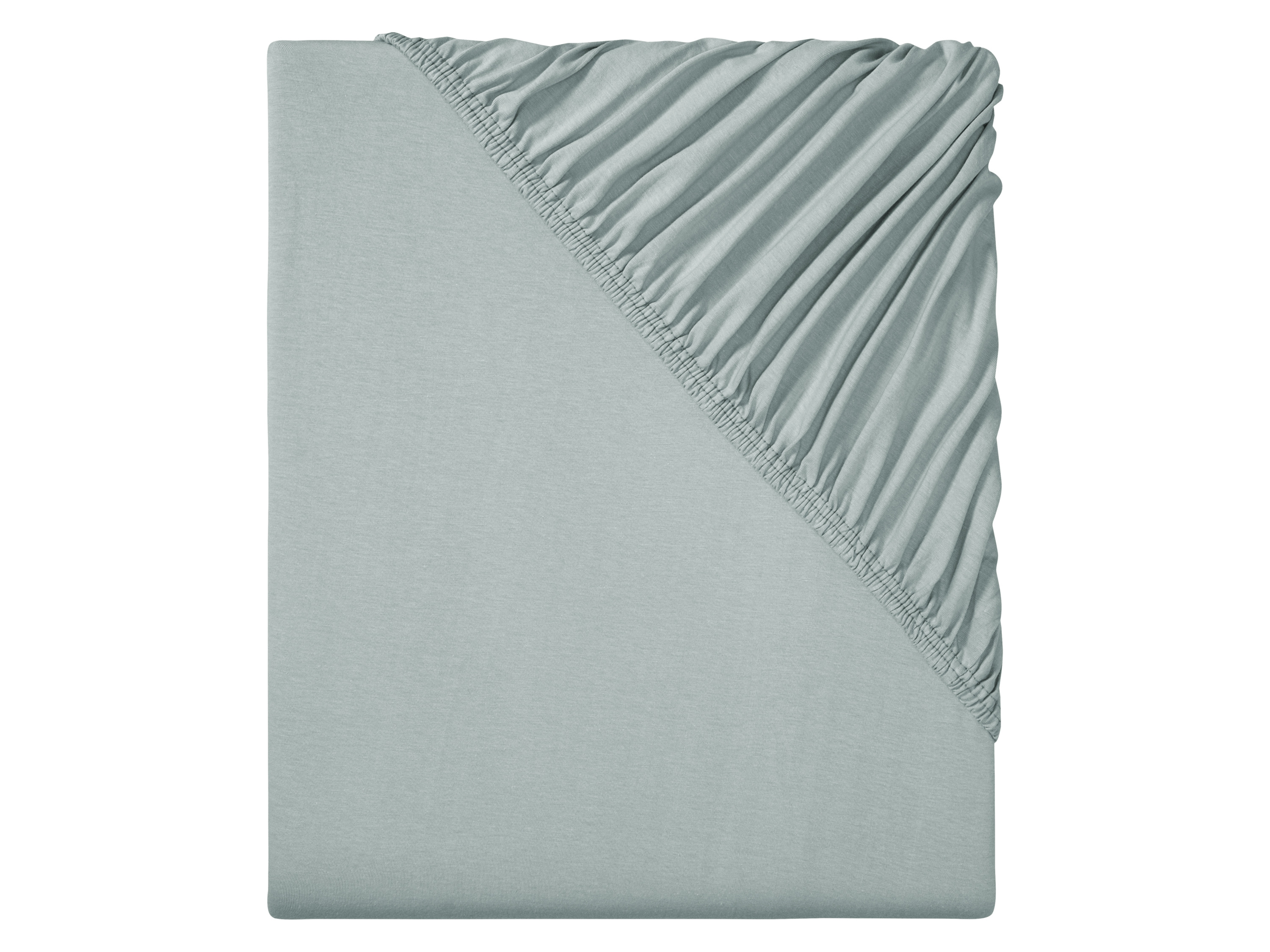 Livarno home Prześcieradło z dżerseju z gumką, 180-200 x 200 cm Szary