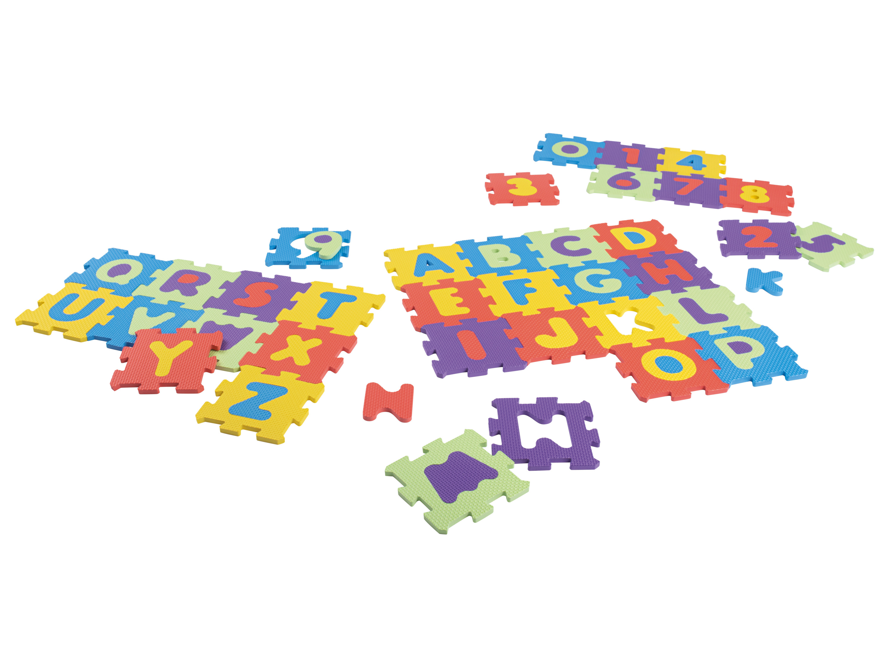 Playtive Mata z puzzli piankowych Cyfry i litery