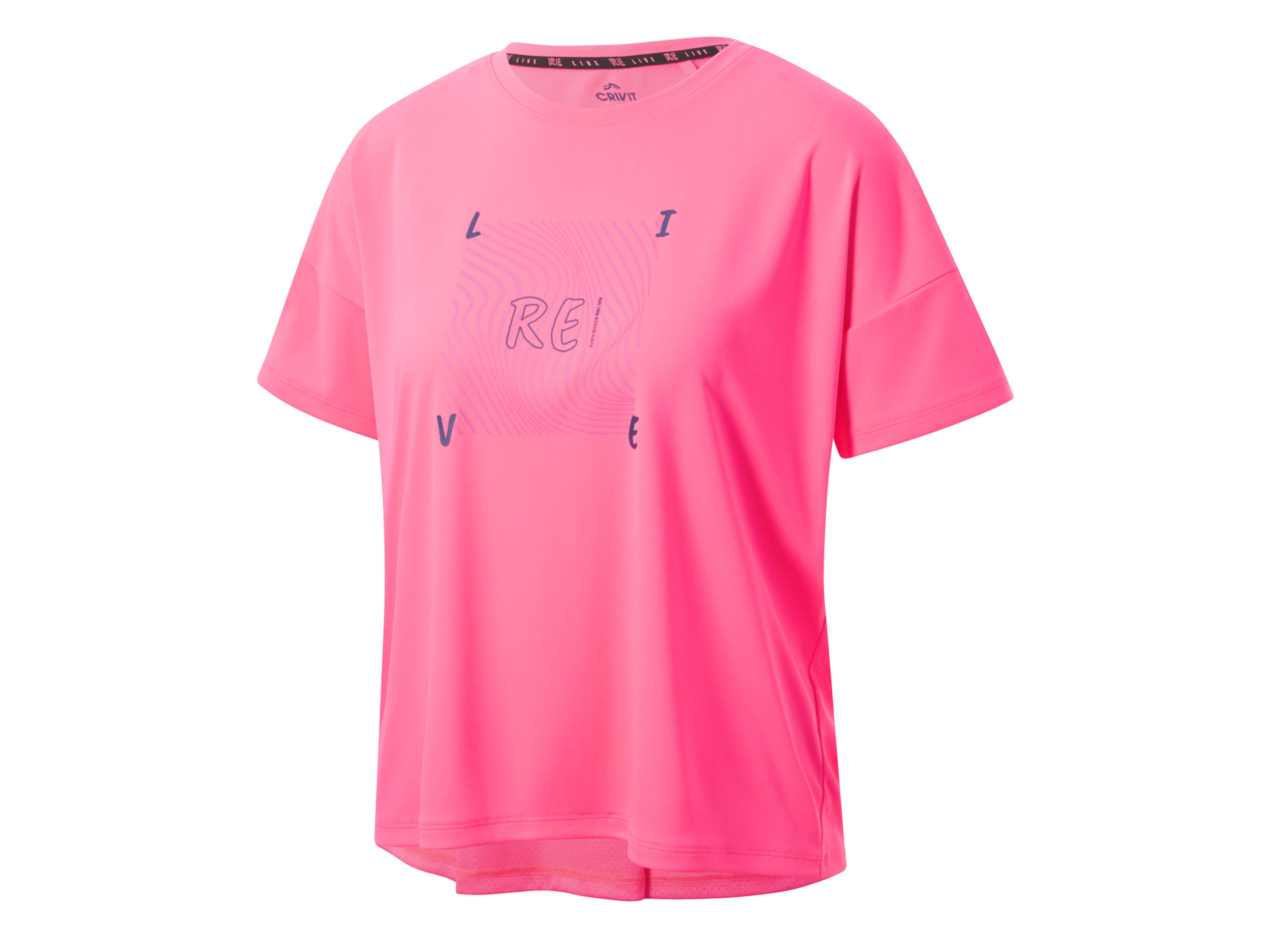 Crivit T-shirt damski funkcyjny, szybkoschnący XS 32/34, Różowy