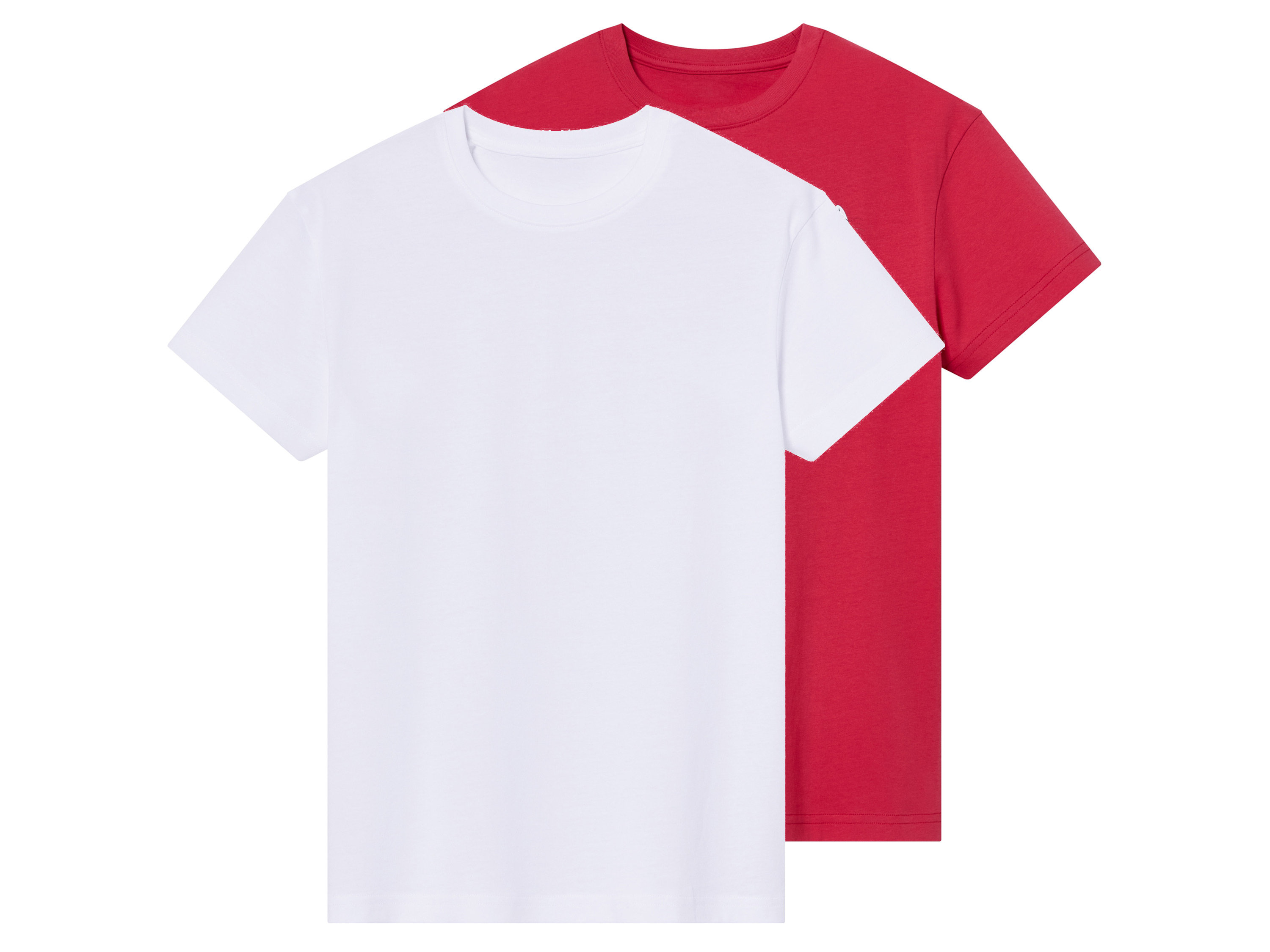 pepperts! T-shirty młodzieżowe z bawełną, 2 sztuki Biały/czerwony, 158/164