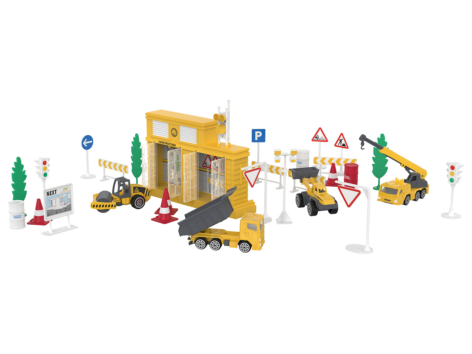 Playtive Zestaw do zabawy Die Cast Racers Plac budowy
