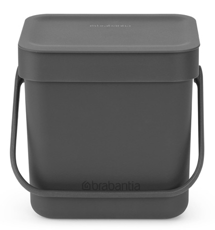 Darmowa Dostawa - Kosz na śmieci 3 l szary Brabantia Sort & Go 209888