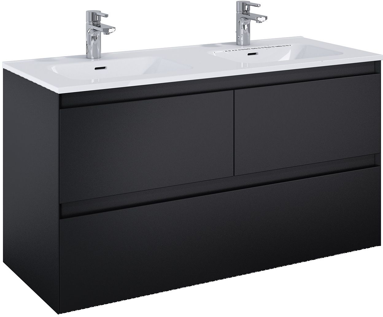 Darmowa Dostawa - Szafka 120x45.8x63.5 cm podumywalkowa wisząca czarna Elita Split RE012007157160