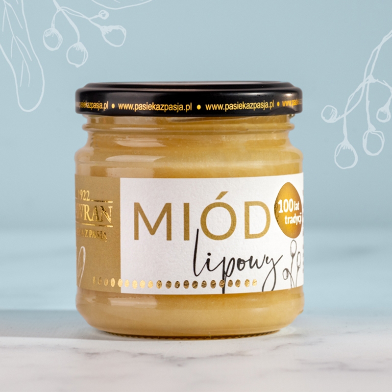 Miód lipowy 260g - Pasieka z Pasją Hawran