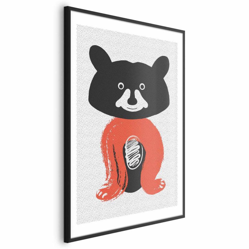 Plakat Artgeist Sympatyczny szop 60x90 cm z ramą czarną 1 szt
