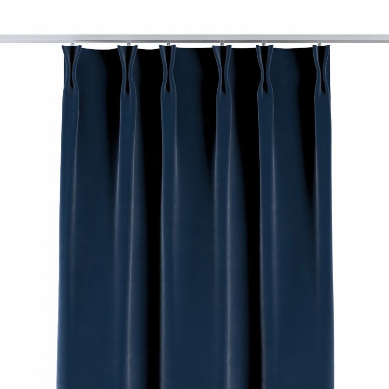 Zasłona na haczykach flex podwójnych Dekoria 140x260 cm granat 1 szt.