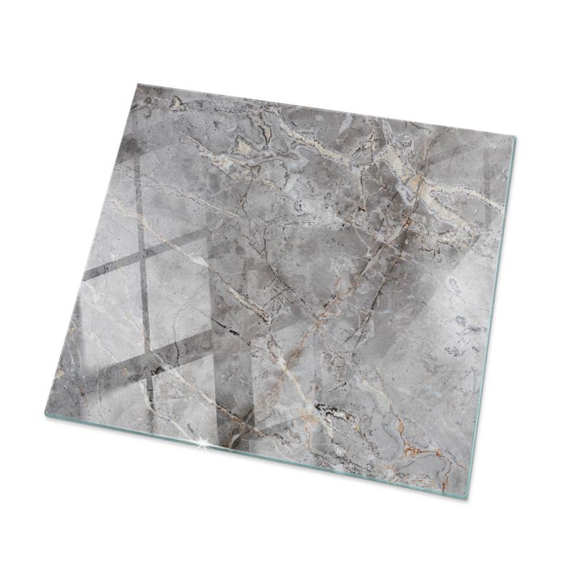 Blat szklany Tulup 60x60 cm Naturalny wzór marmuru 1 szt.