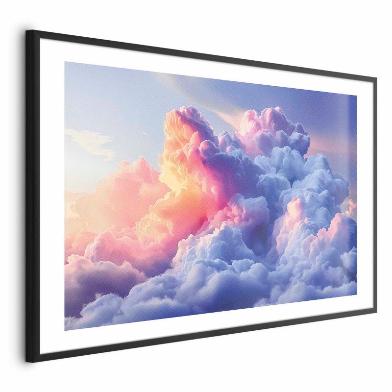 Plakat Artgeist Chmury 90x60 cm z ramą czarną 1 szt