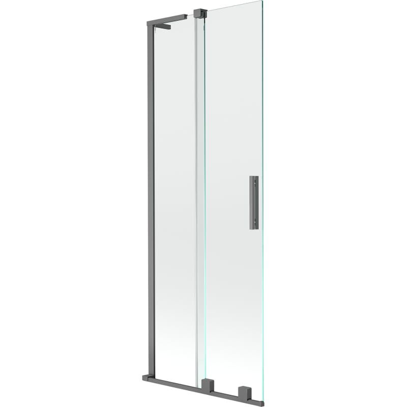 Parawan nawannowy 2-skrzydłowy Mexen Velar L gun metal 75x150 cm 1 szt.
