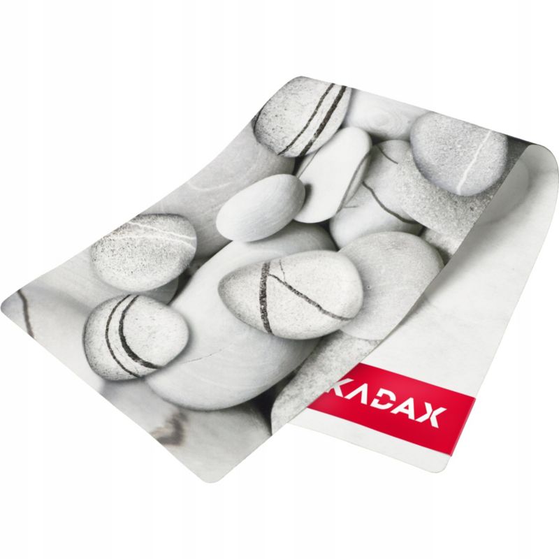 KADAX Bieżnik Na Stół Obrus Plamoodporny Filc 95x33 cm Kamienie 2 Szary 1 szt.