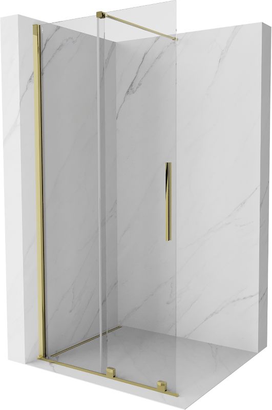 Ścianka prysznicowa rozsuwana Mexen Velar złota 85x200 cm 871-085-000-03-50 871-085-000-03-50 1 szt.