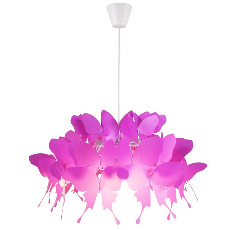 Lampa wisząca Light Prestige Farfalla intensywny róż 1 x E27 1 szt.