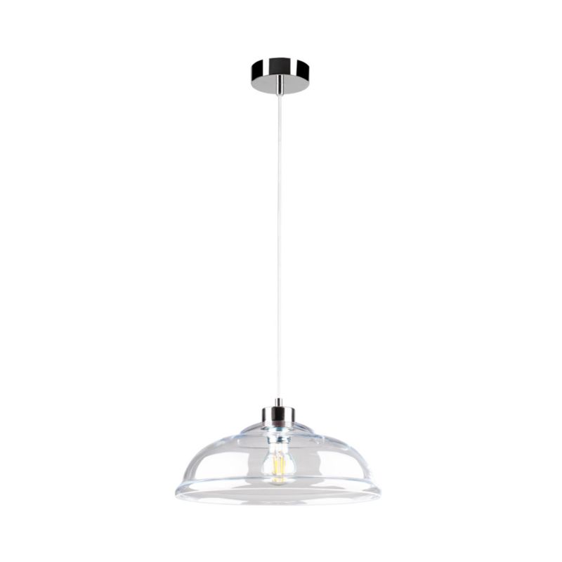 Lampa Wisząca SPOT Light 1xE27 Max.60W Klasyczne Połączenie Chromu i Transparentnego Szkła Polski Producent 1 szt.