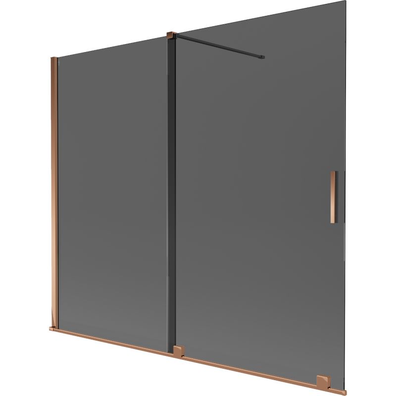 Parawan nawannowy ruchomy Mexen Velar grafit różowe złoto 180x150 cm 1 szt.