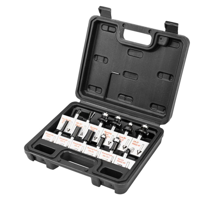 Frezy widiowe VERTO trzpień 8 mm, zestaw 12 szt. 1 kpl