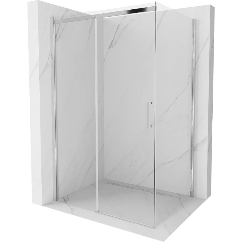 Kabina prysznicowa prostokątna Mexen Omega transparent chrom 825-120-080-01-00 1 szt.