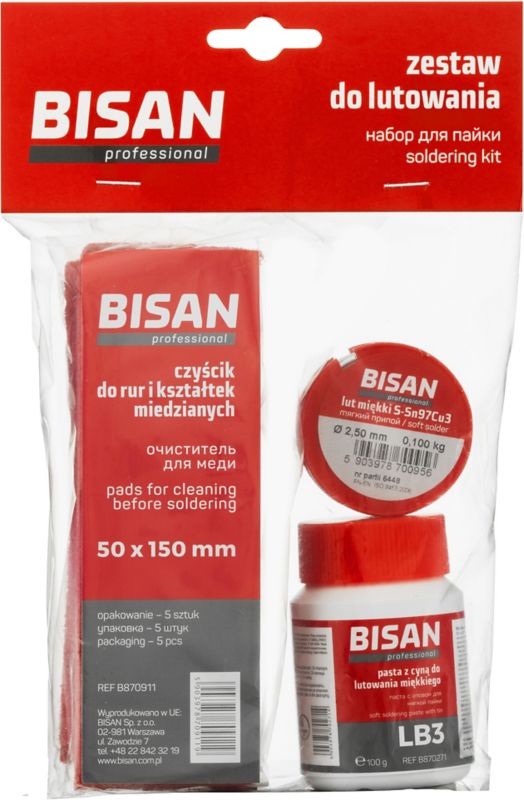Zestaw do lutowania miękkiego Bisan