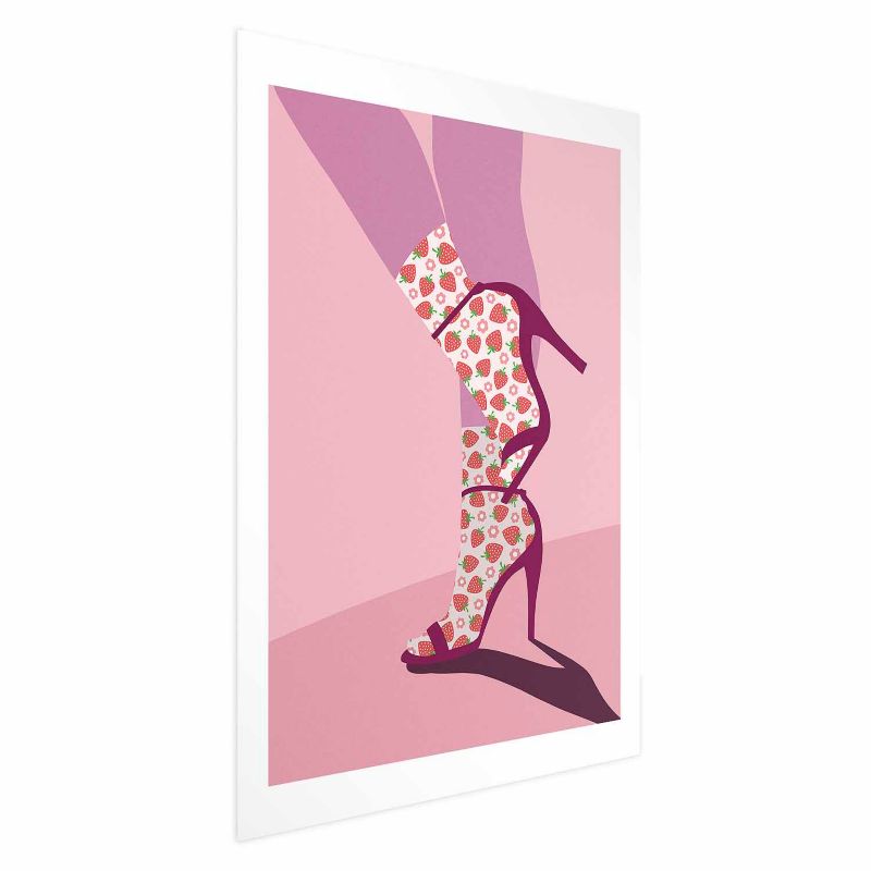 Plakat Artgeist Skarpetki w truskawki 40x60 cm bez ramy 1 szt