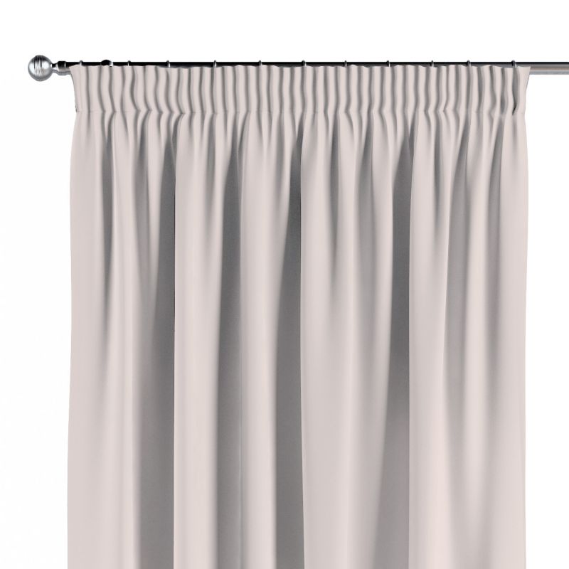 Zasłona na taśmie marszczącej Dekoria 130x260 cm Crema ecru 1 szt.