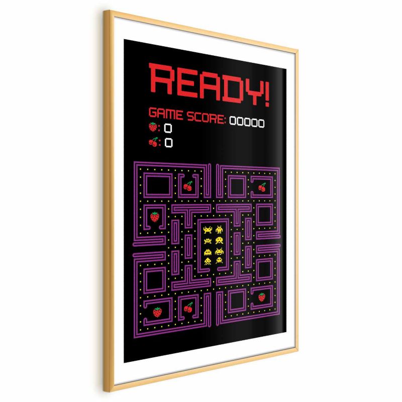 Plakat Artgeist Ready 21x30 cm z ramą złotą 1 szt