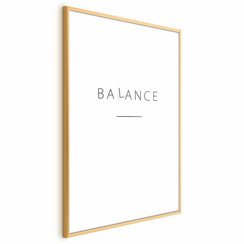 Plakat Artgeist Balance 40x60 cm z ramą złotą 1 szt