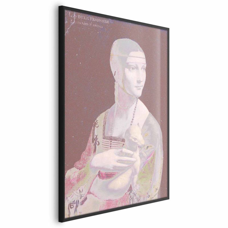 Plakat Artgeist Pastelowa dama 40x60 cm z ramą czarną 1 szt