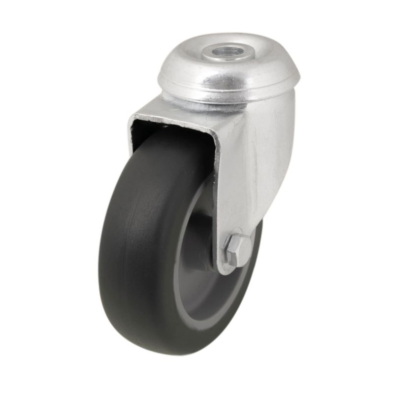 Zestaw jezdny fi 76,3 mm 55 kg otwór obrotowy M10 z kołem