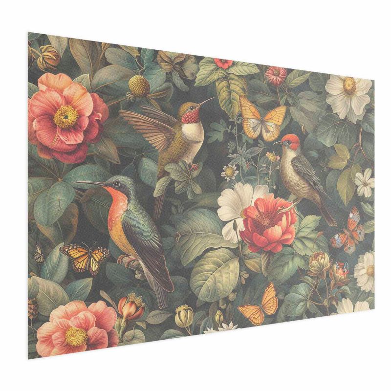 Plakat Artgeist Kwiaty i motyle 42x29,7 cm bez ramy 1 szt