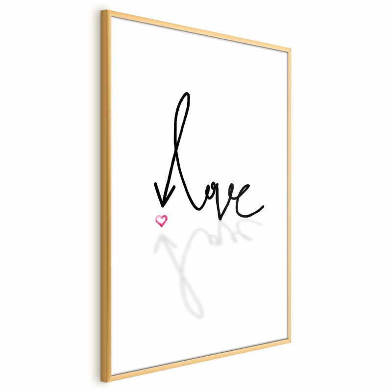 Plakat Artgeist To jest miłość 29,7x42 cm z ramą złotą 1 szt