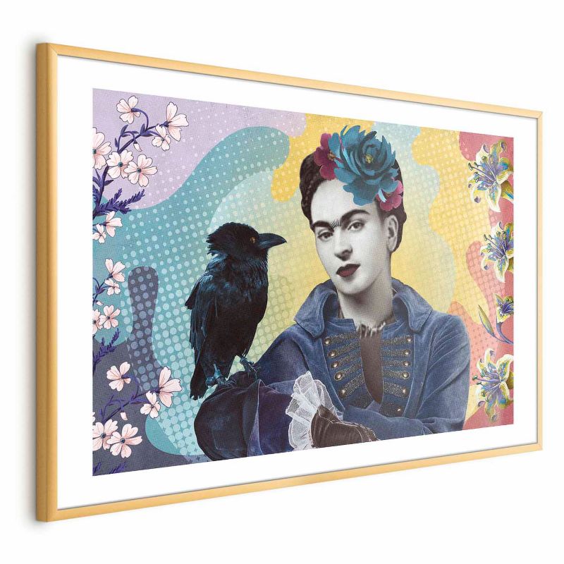 Plakat Artgeist Totemiczna Frida 30x21 cm z ramą złotą 1 szt