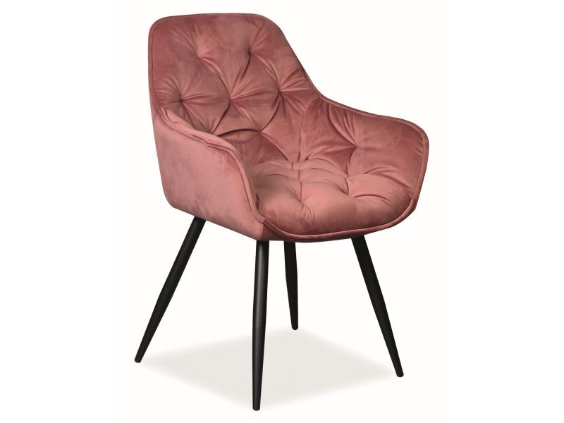 Krzesło Signal CHERRY VELVET antyczny róż 1 szt